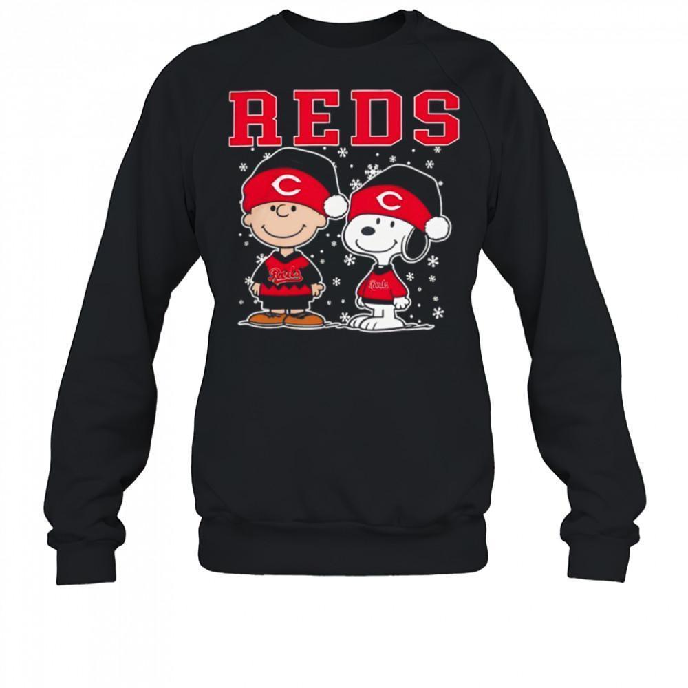 Cincinnati Reds Snoopy Charlie Brown Christmas Baseball Shirt